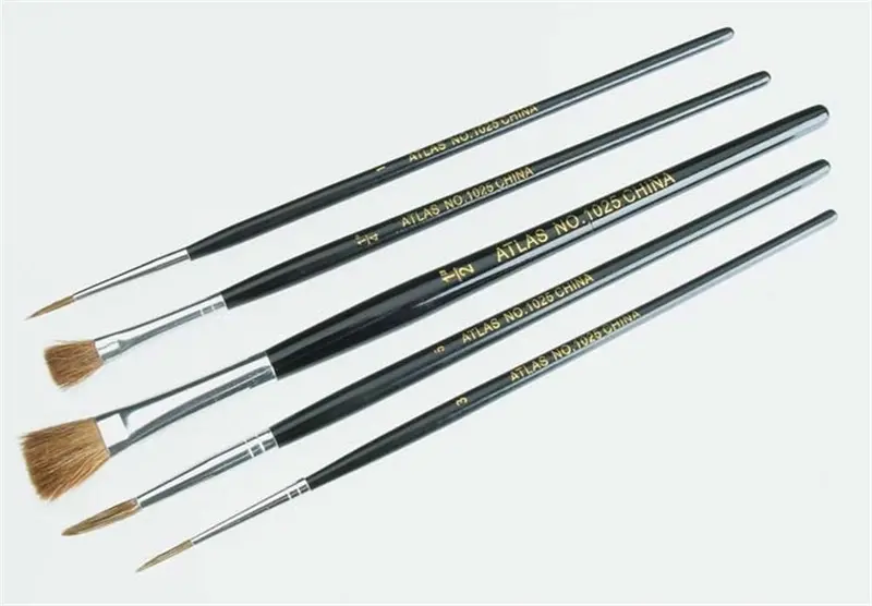 Atlas Brush Co. Inc. 1025 Camel Hair 5-Pc Set, 1025 1