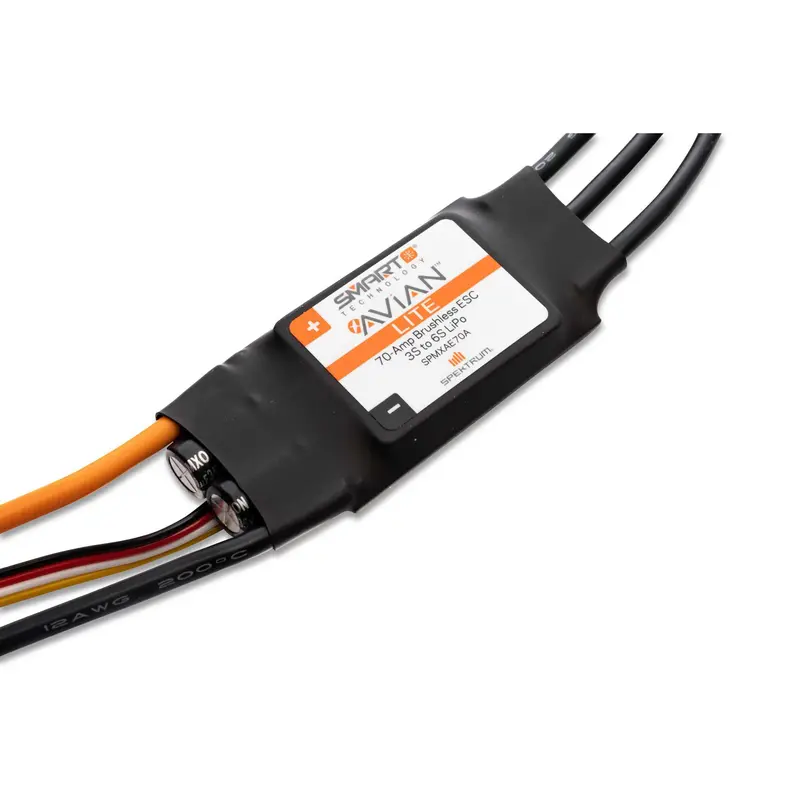 Avian 70-Amp Smart Lite Brushless Esc, 3S-6S: Ic3 Ver. E 1