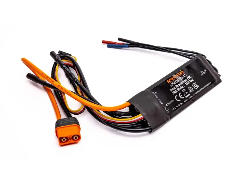 Avian Dual Esc 30A Main, 15A Tail 3S-4S: Eclipse 360 1