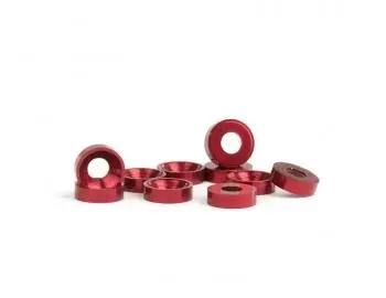 Avid Racing Countersunk Washer, Aluminum, M3, Red, Avcs-M3-Red 1