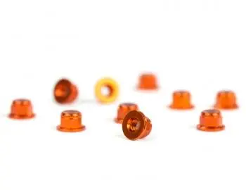 Avid Racing Locknuts, Orange, Triad, Avn-M3f-Al-Org 1