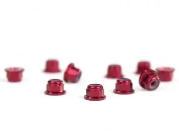 Avid Racing Locknuts, Red, Triad, Avn-M3f-Al-Red 1