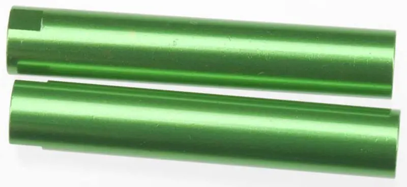 Axial Threaded Aluminum Pipes, 6X33mm Green, Ax30442 1