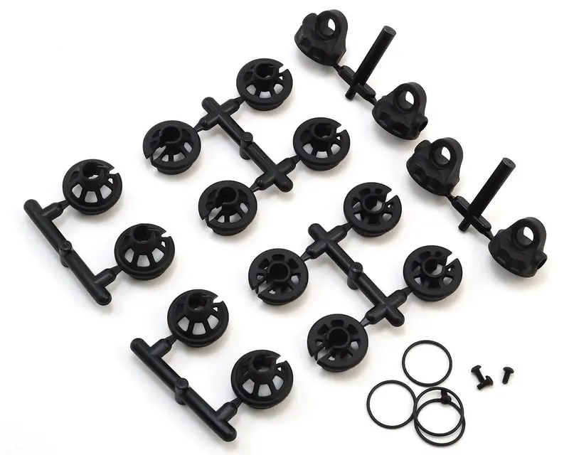 B6.1 / B6.1D Shock Caps & Spring Cups Asc-91814 1