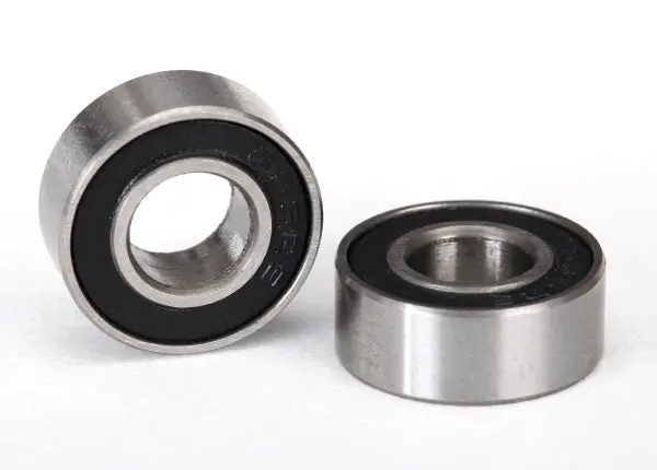 Ball Bearings, Black Rubber Sealed (6X13x5mm) (2), Tra-5180A 1