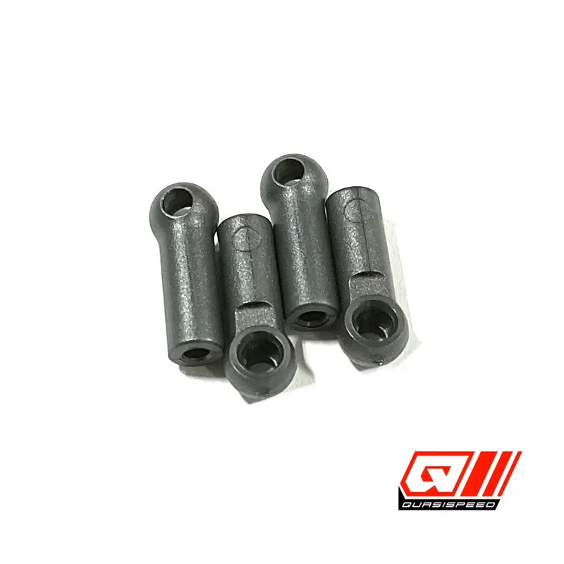 Ball Cups, New Style Gray (4), Fits All Gfrp Cars, Qs-6022 1