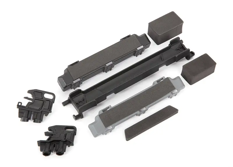 Battery Hold-Down Mounts (Front & Rear)/ Battery Compartment Spacers/ Foam Pads (Fits Maxx® With Extended Chassis (352Mm Wheelbase)), Tra-8919R 1
