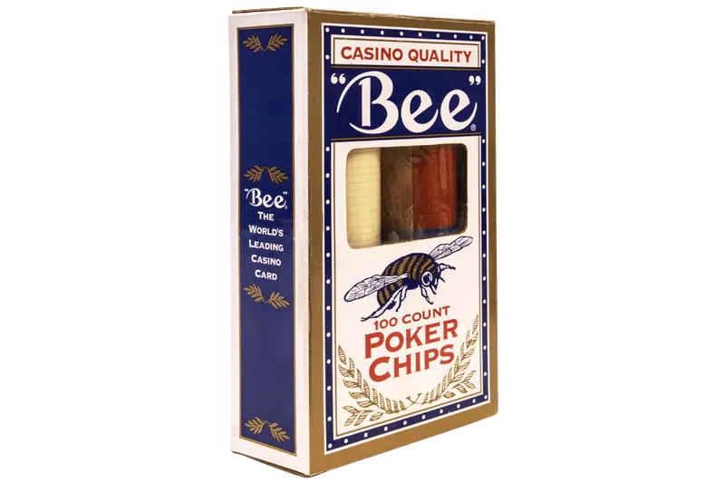 Bee Premium Poker Chips 100 Per Box 1