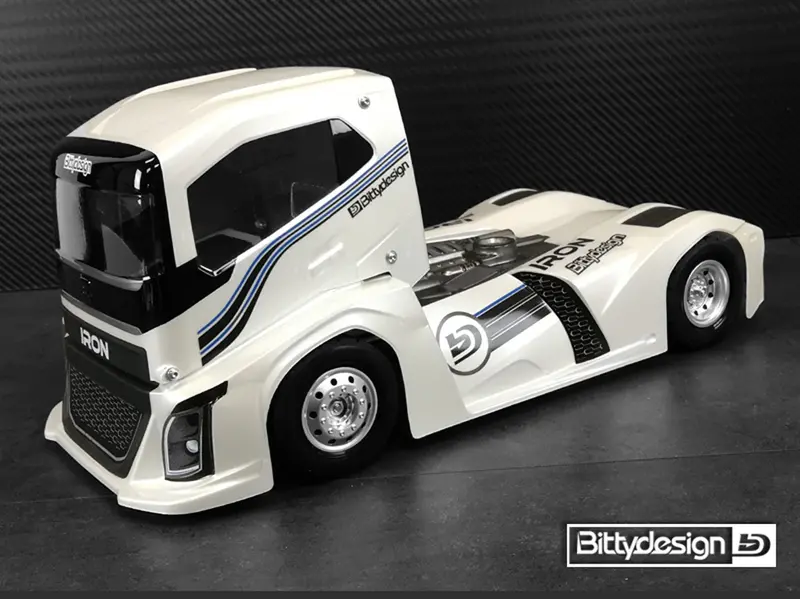 Bitty Design Iron 190Mm 1/10 Euro Truck Body, Clear, Bdtrk-190Iro 2