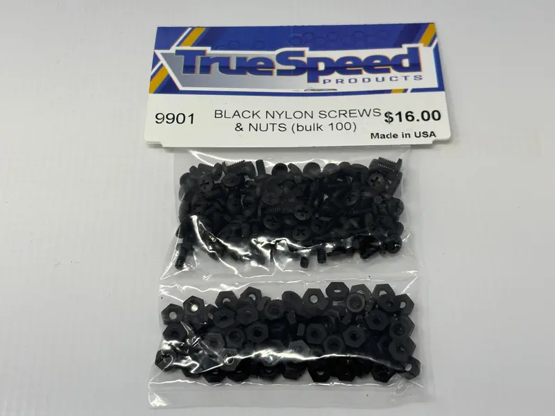Black Nylon Screws And Nuts (100 Ea.) Cw-9901 1