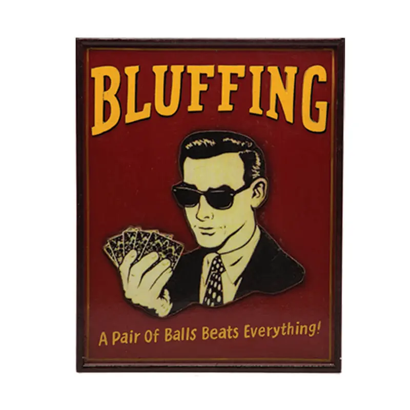 Bluffing Wall Art 1