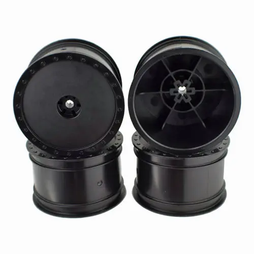 Borrego Wheels For Associated B4 / Pin / Rear / Black / 4Pcs Der-Bb4-Arb 1