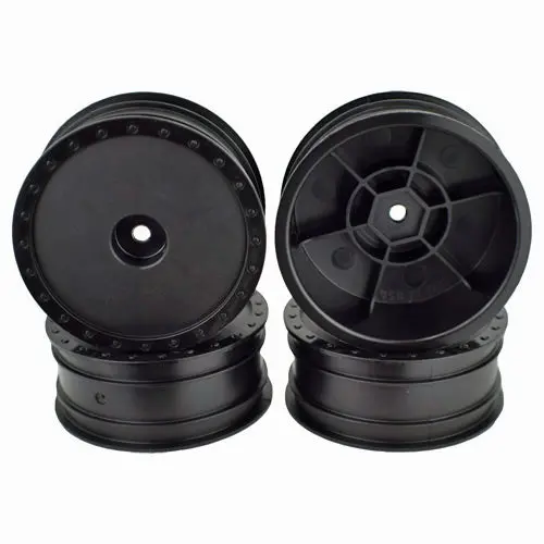 Borrego Wheels For Associated B6 / Kyosho Rb6 / Front / Black / 4Pcs, Der-Bb4-Kfb 1