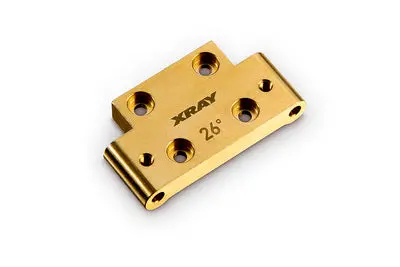 Brass 46G Front Lower Arm Mount 26Â° Kick-Up 1