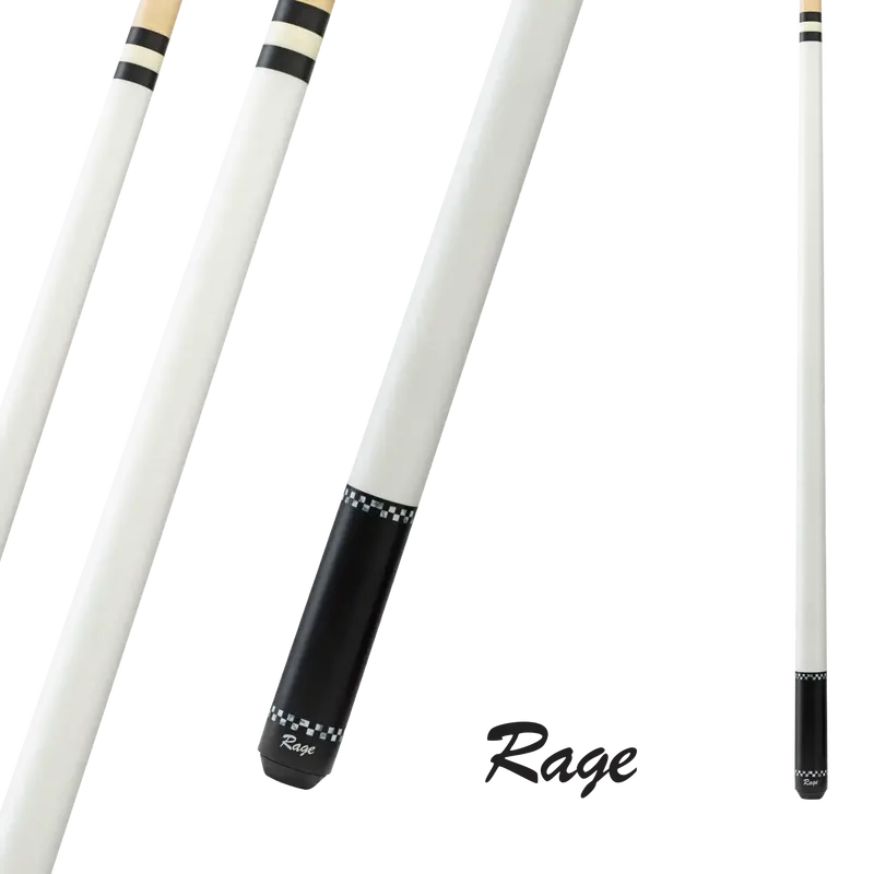 Brunswick Billiard Rage Rg02 Cue White 13Mm 19Oz 1