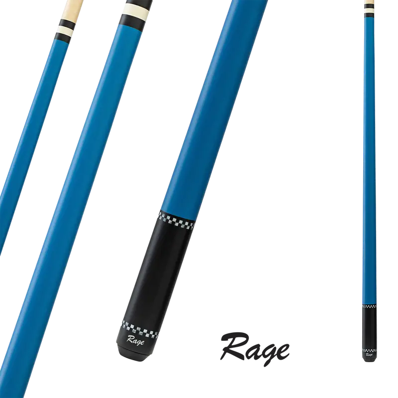 Brunswick Billiard Rage Rg03 Cue Blue 13Mm 19Oz 1