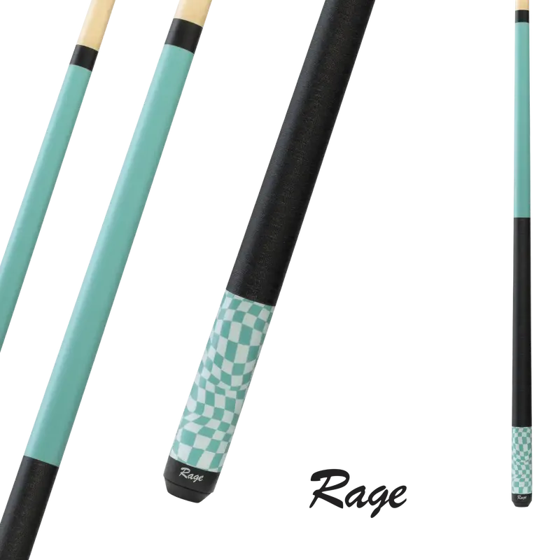 Brunswick Billiard Rage Rg07 Cue Aqua 13Mm 19Oz 1