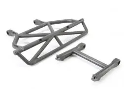 Bumper, Rear/ Bumper Mount, Rear (Black) Tra-5836 1