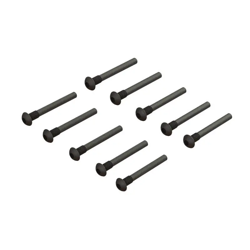 Button Head Screw Pin M3x24mm (10): Grom, Nascar, Ara702013 1