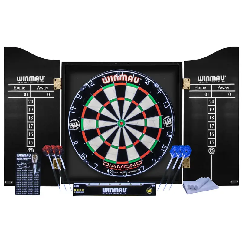 Cabinet, Board Set With Darts Winmau Professional 1