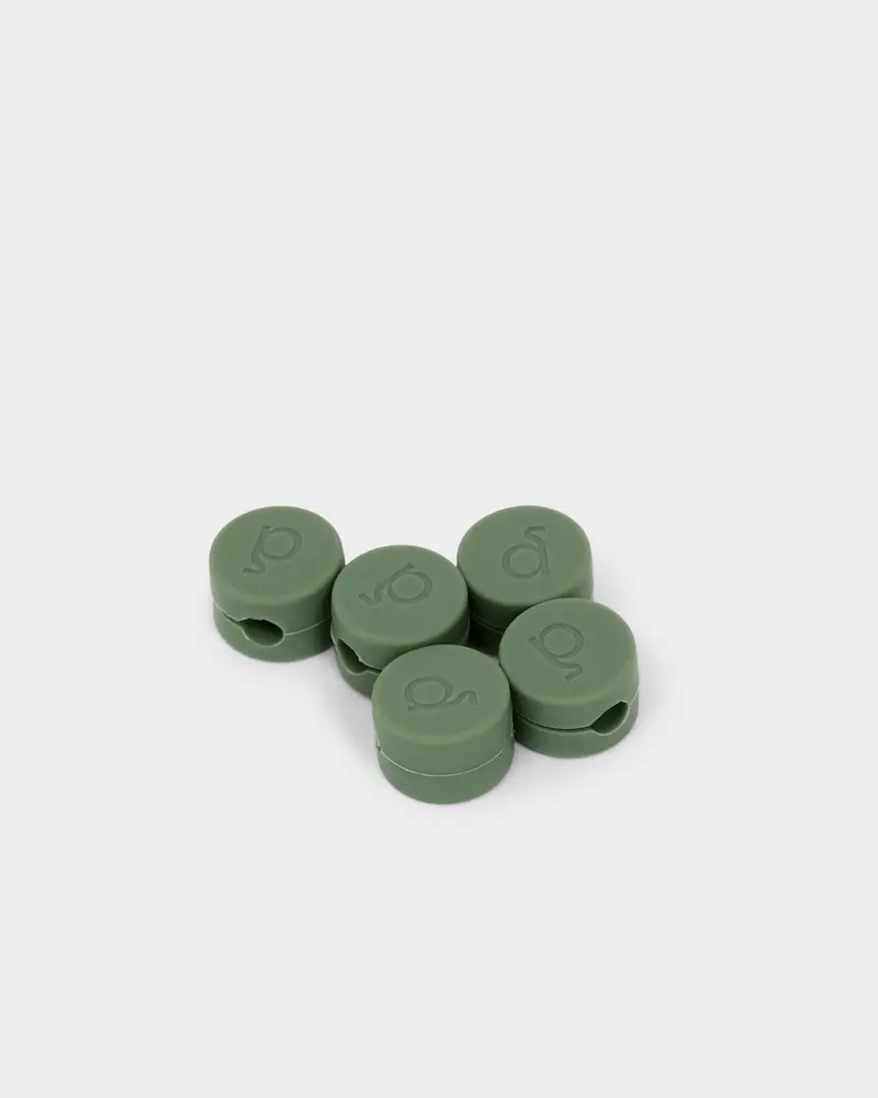 Cable Clips - Mossy Green 1