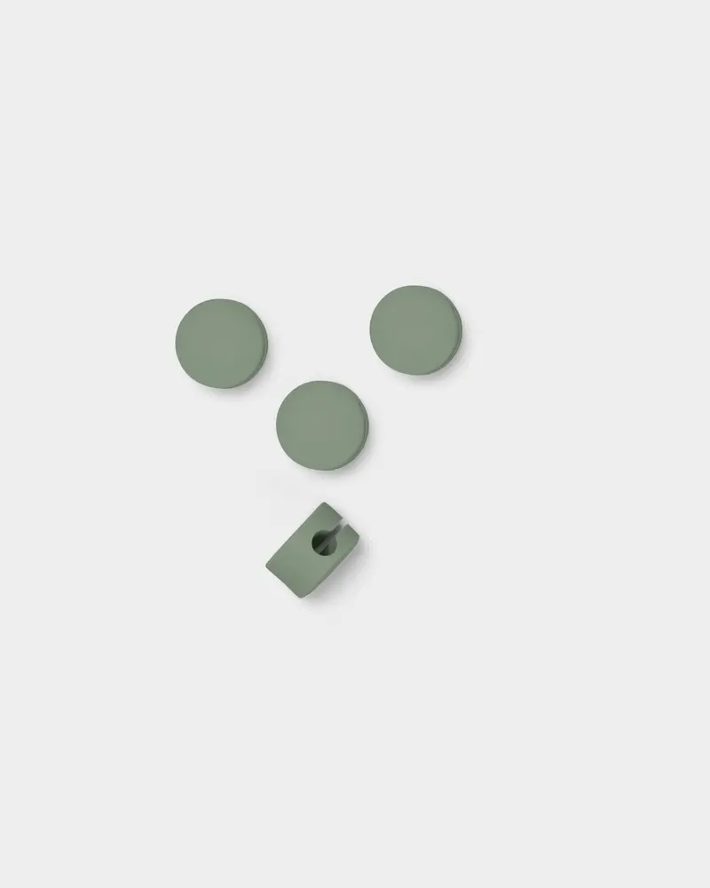 Cable Dots - Mossy Green 1