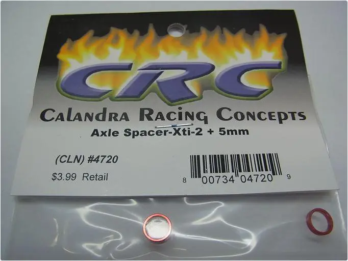 Calandra Racing Concepts Axle Spacer, +5Mm, Xti-2, Red, Cln4720 1