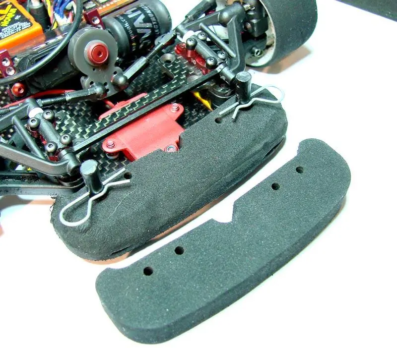 Calandra Racing Concepts Bumpers, 1/12, Foam, Black, Cln3259 1