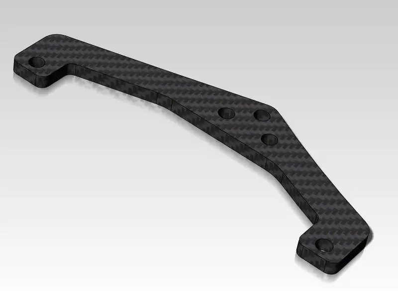 Calandra Racing Concepts Ck25 Rear Top Plate, 2.5Mm, Carbon Fiber, Cln3365 1