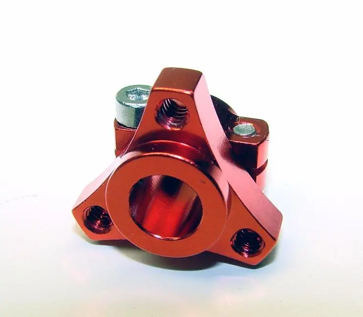 Calandra Racing Concepts Hub, Left, 1/12, Double Clamp, Red, Cln3331 1