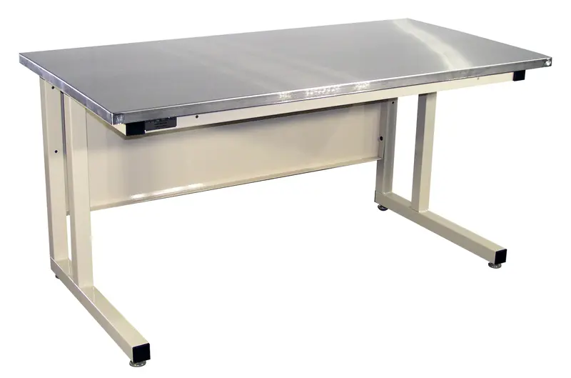 Cantilever Base Workbench With 1.25" Stainless Steel Surface 2