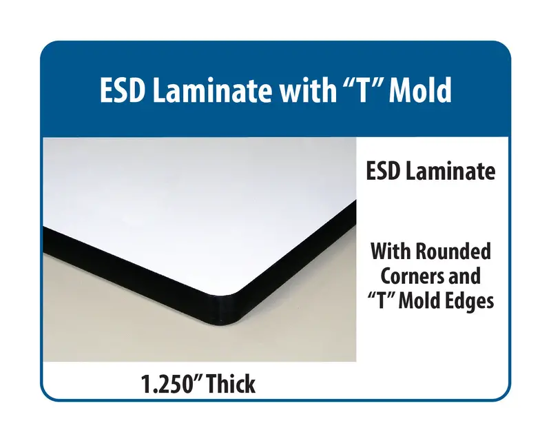 Cantilever Base Workbench With Esd Laminate Surface 1