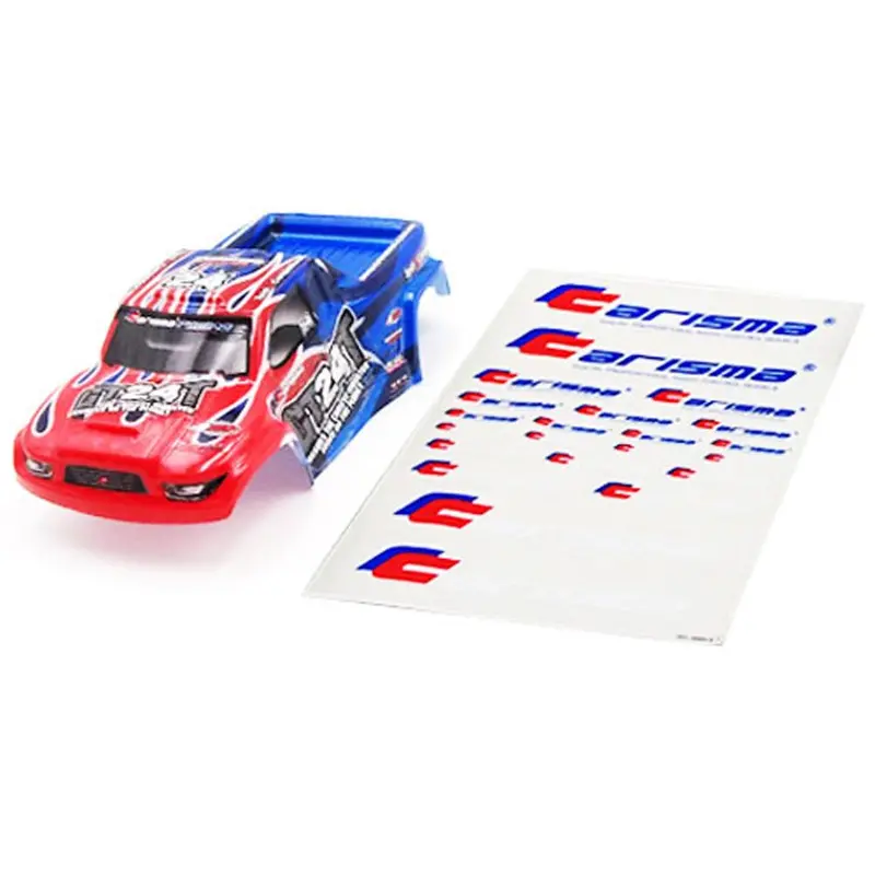 Carisma 1/24 Gt24t Red, Blue Monster Truck Body, Cis15714 1