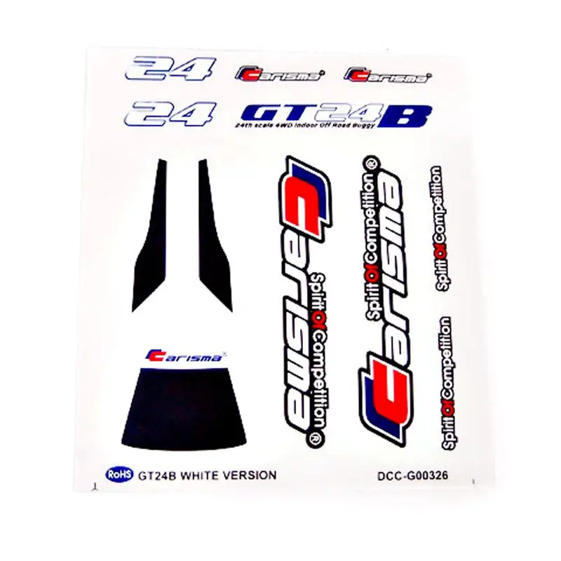 Carisma Carisma 1/24 Gt24b Buggy #24 Decal Sheet, Cis15384 1
