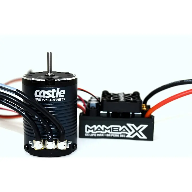 Castle Creations Mamba X 25.2V Waterproof Esc & 3800Kv Motor Combo, 010-0155-11 1