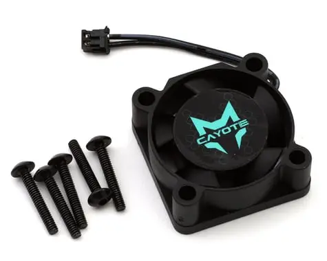 Cayote Crest Rs60/Rs80 25X25x10mm Esc Cooling Fan (Black/Aurora Green), Cyeaf1003 1