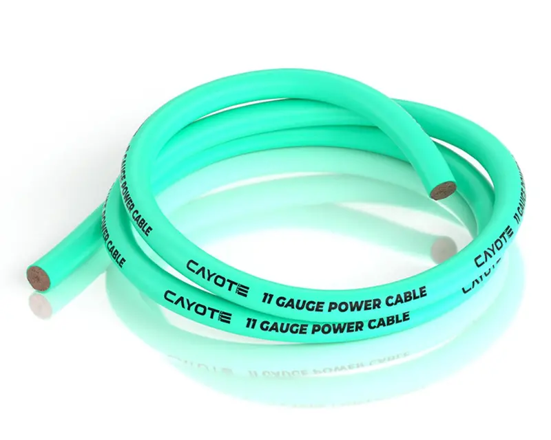 Cayote Thin-Wall Silicone Wire (Aurora Green) (1 Meter) (11Awg), Cyecw07 1
