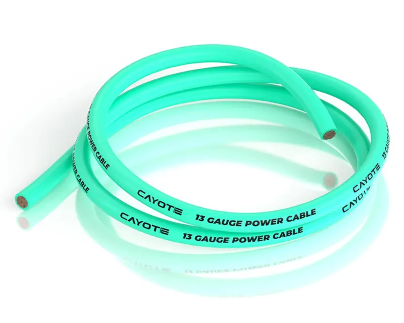 Cayote Thin-Wall Silicone Wire (Aurora Green) (1 Meter) (13Awg), Cyecw06 1