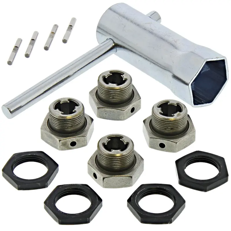 Cen 1/7 Colossus Xt 23Mm Wheel Hex Hubs, Nuts & Wrench 1
