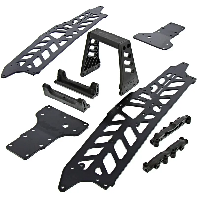 Cen 1/7 Colossus Xt Dvp Chassis, Skid Plates & Handle 1