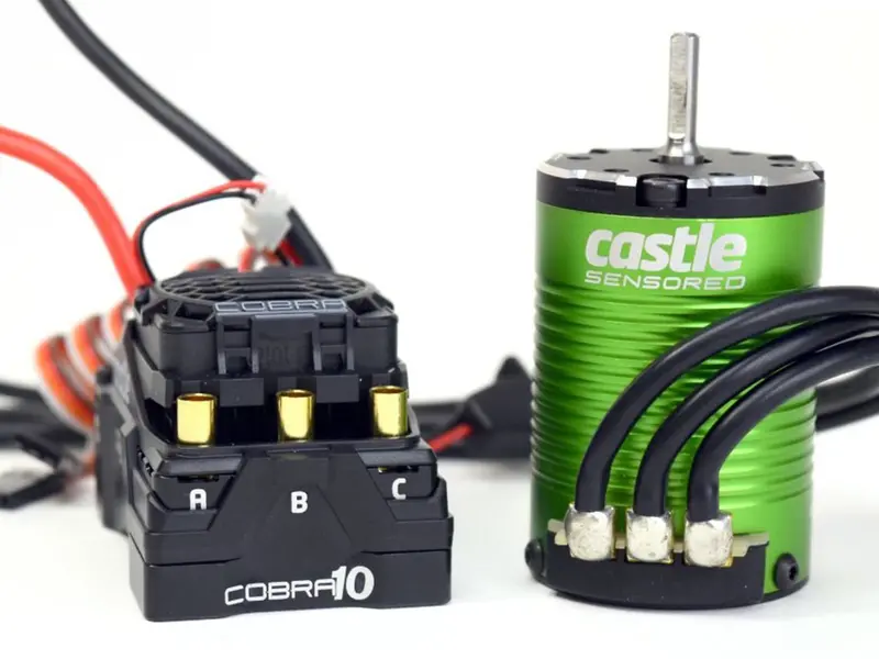 Cobra 10, 6S Max, 8A Peak Bec W/1410-3800Kv 5Mm Shaft Sensor 1