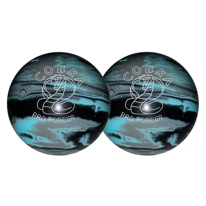 Cobra Small Bowling Balls - Black/Light Blue/Grey 1