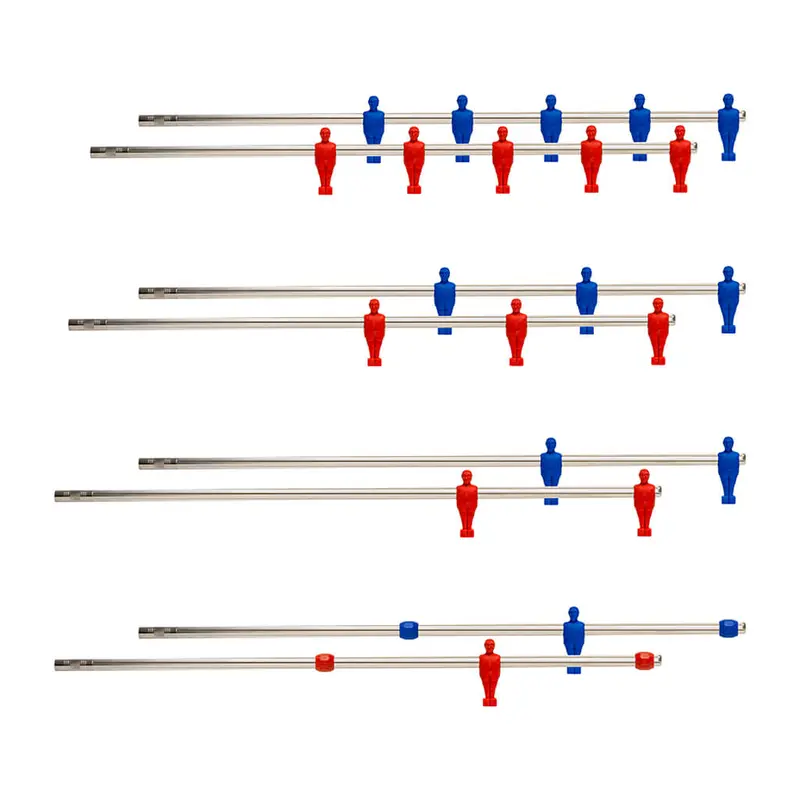 Complete Set Of Telescopic Rods - Red And Blue 1