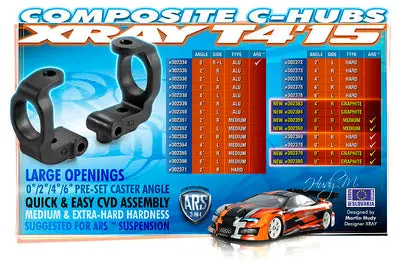 Composite C-Hub Right - 4Â° Deg. - Graphite (Ecs) 1