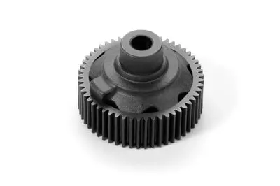 Composite Gear Differential Case With Pulley 53T - Graphite 1