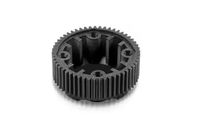 Composite Gear Differential Case With Pulley 53T - Lcg - Graphite 1