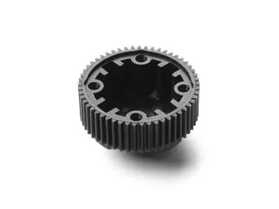 Composite Gear Differential Case With Pulley 53T - Lcg - Narrow - Graphite 1