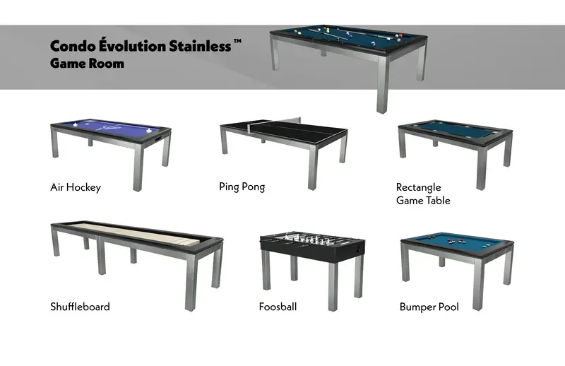 Condo Évolution Stainless Game Room 1