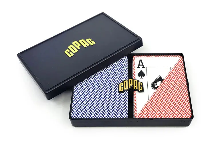 Copag Export Plastic Poker Deck Cards Jumbo Red And Blue 1