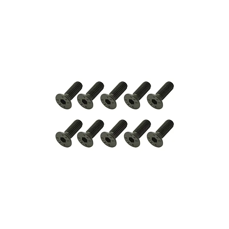 Core Rc Steel Countersunk Hex Screws, M4x12, Cr356 1